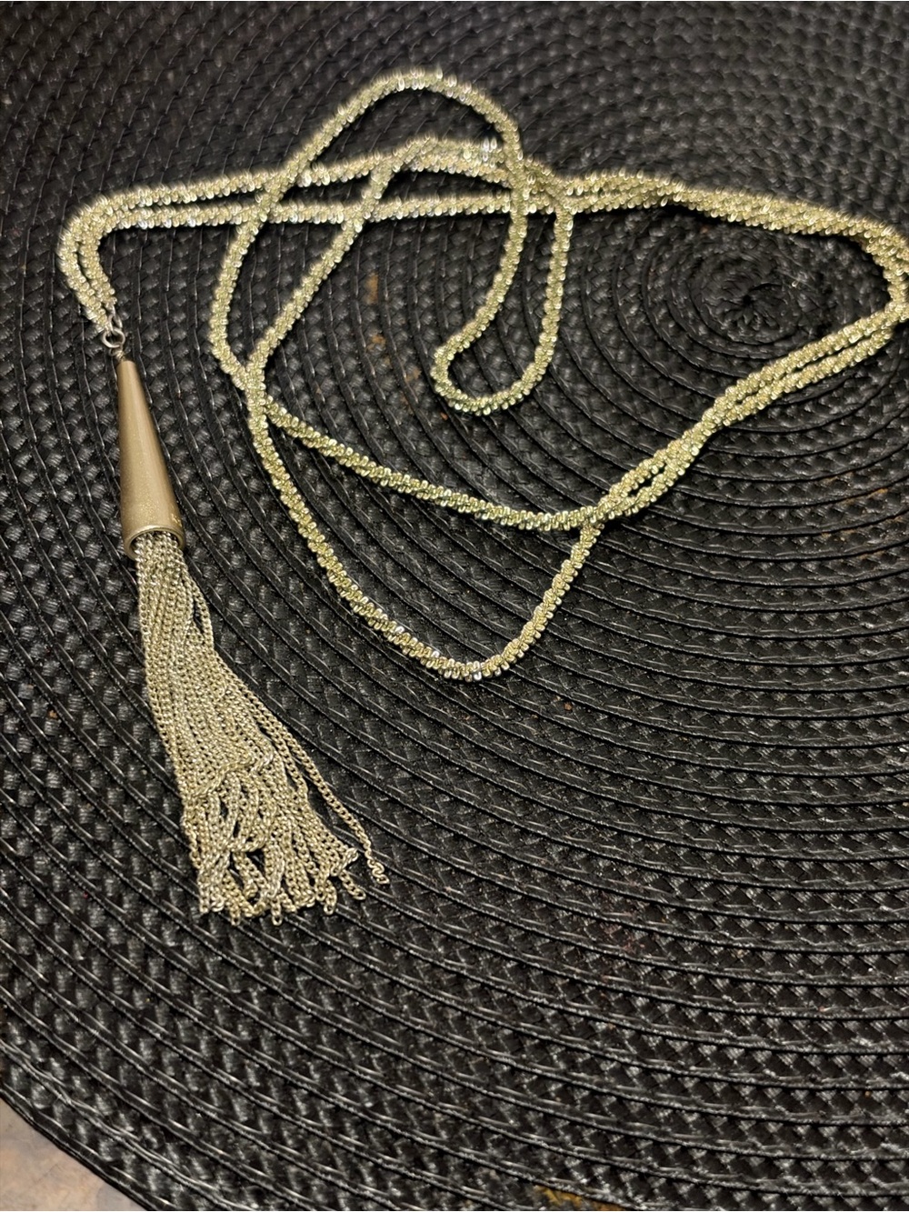 Kendra Scott Gold Long Tassel Necklace